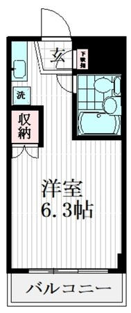 リバーサイド等々力の物件間取画像